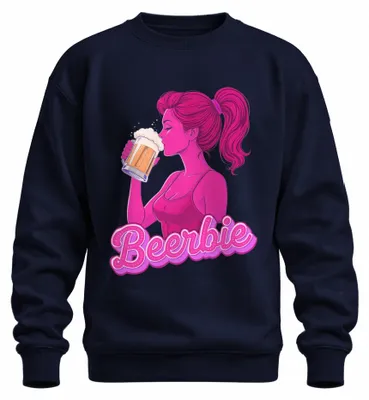 Zdjęcie produktu dla Bluza z kapturem dla miłośniczki piwa, różowa, z motywem piwa, idealna na imprezę, prezent, rozmiar 3XL, kolor granatowy