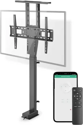 Immagine prodotto di Supporto motorizzato per TV - Standard - 37-80 - Peso massimo dello schermo: 60 kg - Design integrato - Intervallo di sollevamento: 68-158 cm - Telecomando incluso - Materiale: ABS