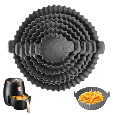 6er Set Silikonformen für Heißluftfritteuse, 8–20 cm