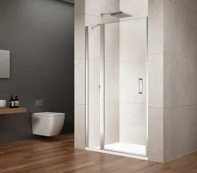 Produktbild von Gelco LORO Duschtür mit Festteil 900mm, Klarglas