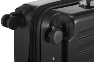 Immagine prodotto di Alex - Valigia rigida grande per bagagli da stiva con estensione trolley a rotelle valigia da viaggio per check-in XL 75 cm, 119 L, 4 ruote, lucido, nero