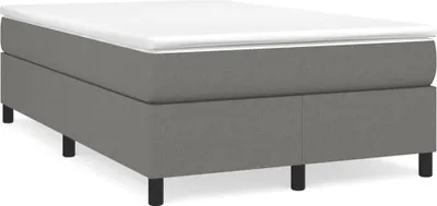 Obrázok produktu pre vidaXL Box spring bed frame dark grey 120x200 cm fabric