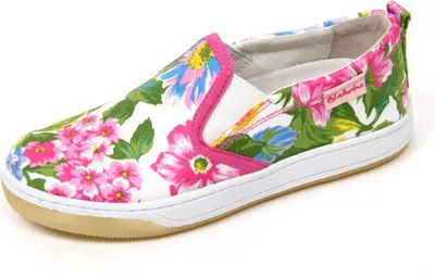 Produktbild von C9746 Sneaker bimba NATURINO scarpa multicolore fiore slip on shoe kid girl