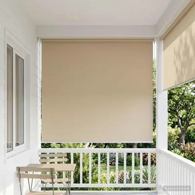 Produktbild von Rollo mit UV-Schutz Beige 160 x 230 cm Polyester