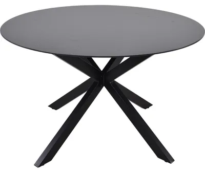 Produktbild von Lesli Living - Gartentisch Crest - Schwarz - Ø120x73cm