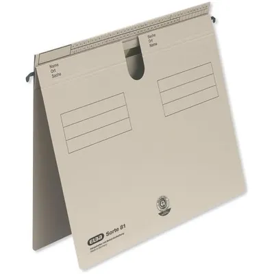 Produktbild von ELBA Hängehefter 100555354 DIN A4 kaufm./Amtsheftung Karton grau
