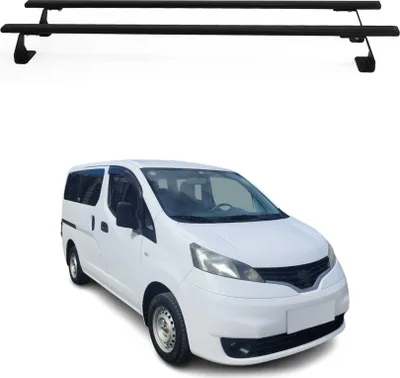 Image de Barres de toit transversales pour Nissan NV200 2010-2025 Acier Noir 2 pcs