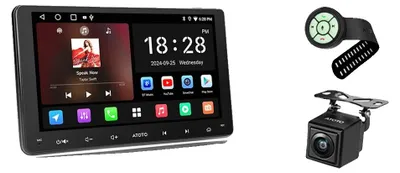 Image de Autoradio tactile, système de navigation, connectivité sans fil, avec caméra de recul