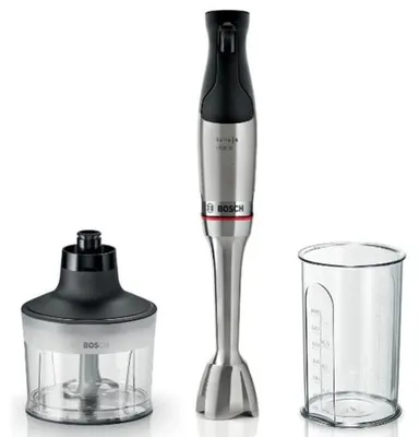 Immagine prodotto di Bosch Serie 6 MSM6M830, Frullatore a immersione, 0,5 L, 1,4 m, 1200 W, Nero, Acciaio inossidabile