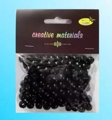 Produktbild von Koraliki drewniane czarne ok 26g ok150szt