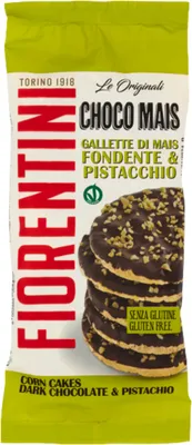Image de Gaufrettes maïs choco pistache 77 g Fiorentini