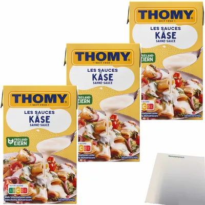 Produktbild von Thomy Les Käse-Sahne-Sauce 3er Pack (3x250ml Packung) + usy Block