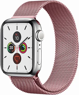 Produktbild von Armband für Apple Watch Series 8 7 6 5 4 3 2 1 SE - Edelstahl Mesh Ersatzarmband Loop Band Milanaise Armband - Rosegold - 38mm 40mm 41mm