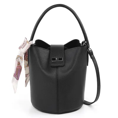 Produktbild von Damen Beuteltasche Klein, Schultertasche & Umhängetasche, Handtasche Damen Klein, mit Verstellbar Abnehmbarem Schultergurt und Taschentuch