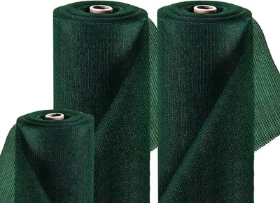 Produktbild von Schattiernetz 60%, Sonnenschutz Netz Sichtschutz, Dunkelgrün 1.5x100m =150m2