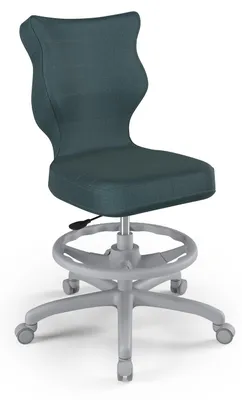 Produktbild von Jugend-Wachstumsstuhl Ergonomischer Schreibtischstuhl Für Körpergrösse 159-188 Cm, Petit Grau Monolith 06, Mit Fussstütze