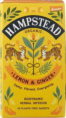 Productafbeelding van Hampstead Tea Kruidenthee Citroen & Gember (40 gr)
