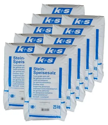 Produktbild von K+S Stein Speisesalz 0,7-0,16 10x25kg Kochsalz Gewürz