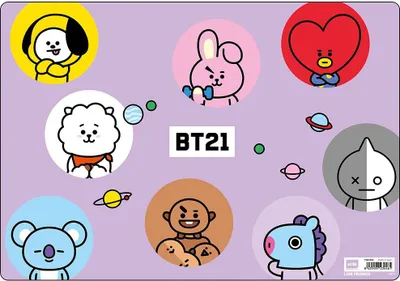 Zdjęcie produktu dla BT21 - Podkładka stołowa / na biurko (49.5x34.5 cm)