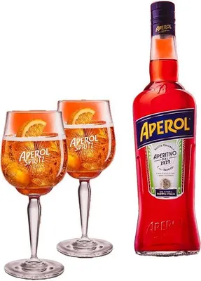 Produktbild von Aperol Set + 2 Gläser 700ml 11% Vol.