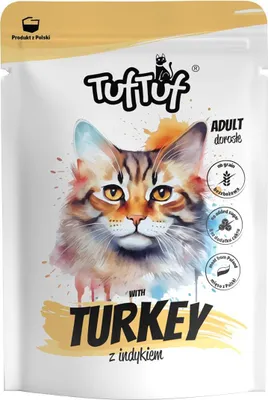 Produktbild von Tuftuf | Nassfutter für Katzen - Pute - 300g - Mousse - 83% Feuchtigkeit