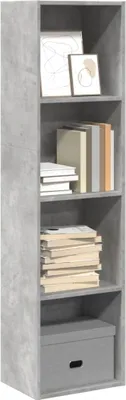 Obrázok produktu pre Maison Exclusive - Knižnica Betongrey 40x30x152 cm Drevený materiál