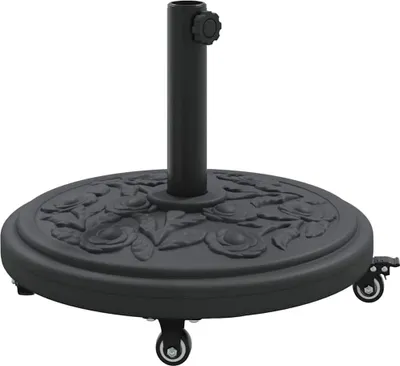 Image de vidaXL Pied de parasol Art déco noir Ø 45 x 39,5 cm Fer