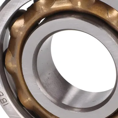 Image de Roulement à billes à épaulement / roulement à billes vilebrequin L17TVP cage en laiton 17x40x10mm pour Puch