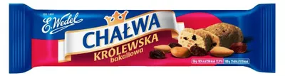 Produktbild von WEDEL Chalwa Krolewska Sesamhalva mit Erdnüssen und Rosinen 50g