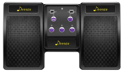 Productafbeelding van Donner Bluetooth pagina-omslagpedaal voor tablet, oplaadbaar, zwart