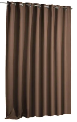 Produktbild von Verdunklungsvorhang braun Ösen 135x175 cm Vorhang blickdicht Gardine