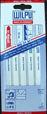 Obrázok produktu pre WILPU Skicovací pílový kotúč MG 31 bi s jednokotúčovou stopkou / T-stopkou, 5 kusov