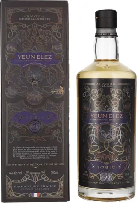 Image de Armorik YEUN ELEZ Whisky Breton Single Malt JOBIC 46% Vol. 0,7l en boîte cadeau