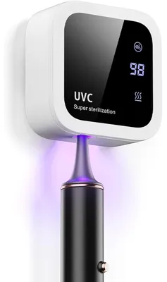 Produktbild von UV-Zahnbürstenhalter Zahnbürstensterilisator - UV-C und UV-A - Wandmontage - Trocknungsfunktion - Badezimmer
