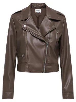 Productafbeelding van ONLY Onlcarmen Imitatieleer Biker Jack Cc OTW