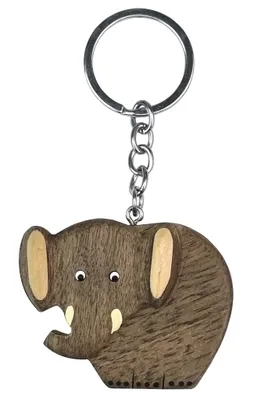 Immagine prodotto di 2Kids Toys Portachiavi in legno Elefante grande