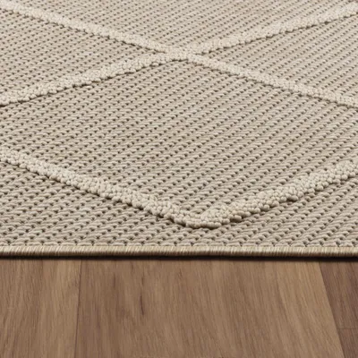 Produktbild von Villa Möbel Pativa Terrasse, Garten-Teppich, Outdoorteppich, Berber Design, Farbe:Beige, Grösse:80x250 cm