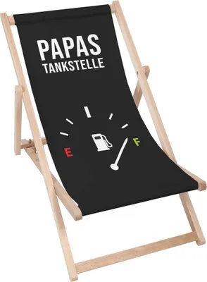 Immagine prodotto di Sdraio pieghevole in legno Dreamroots, fino a 130 kg, lettino pieghevole con regolazione dell'inclinazione dello schienale a 3 livelli, distributore di benzina Dad's