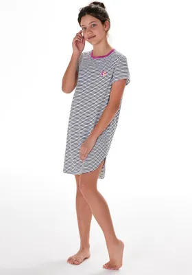 Produktbild von Schiesser Schüler Mädchen Nachthemd kurzarm Gr. 152 fuchsia