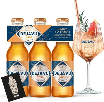 Produktbild von Oriental Deja Vu Tonic Aperitif (10% Vol.) 3x0,2L = 0,6l- [Enthält Sulfite]