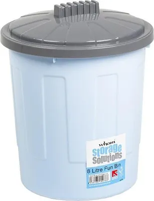 Produktbild von WHAM Fun Bin Klar & Cool Grau 8L WI2234 (One Size) (One Colour)