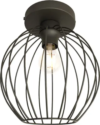 Obrázek produktu pro NEST černá drátěná kulová průmyslová stropní lampa 1xE27 15W Emibig