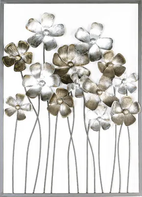 Produktbild von GILDE Relief Wandrelief Fleurs  H. 80 cm,74741