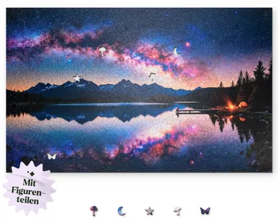 Produktbild von Holzpuzzle Sternenhimmel 2013 Teile für Erwachsene, Schwierigkeitsgrad 5