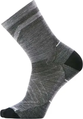 Produktbild von Smartwool Run Zero Cushion Mid Crew Pattern Socken Grau EU 38-41 Grau EU 38-41