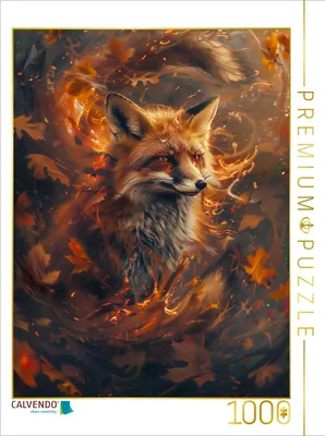Produktbild von CALVENDO Puzzle Herbstfuchs | 1000 Teile Lege-Größe 64x48cm Foto-Puzzle für glückliche Stunden