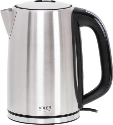 Produktbild von JUNG ADLER AD1340 Wasserkocher mit Temperatureinstellung (40-100°C) LCD Dispaly Digital, 2200W, Edelstahl Kocher, 1,7 Liter 360° Basis, BPA- Frei