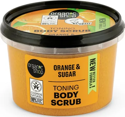 Produktbild von Organic Shop - Körperpeeling Orange - Pflegend und duftend - 250 ml - 1 Stück