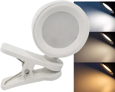 Immagine prodotto di Lampada a LED ricaricabile con clip "CT-AKL3" Dimmerabile, CCT 3000k-6000k, bianca