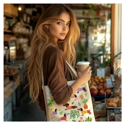 Produktbild von Baumwolltasche Personalisiert mit Text in Objekt Leinwand Geschenk Tragetasche für Damen Freundin Mama Schwestern Ehefrau Geburtstag, Muttertag Tasche